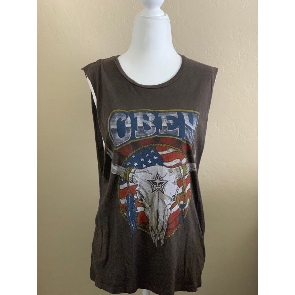 Obey low cut sleeve tank